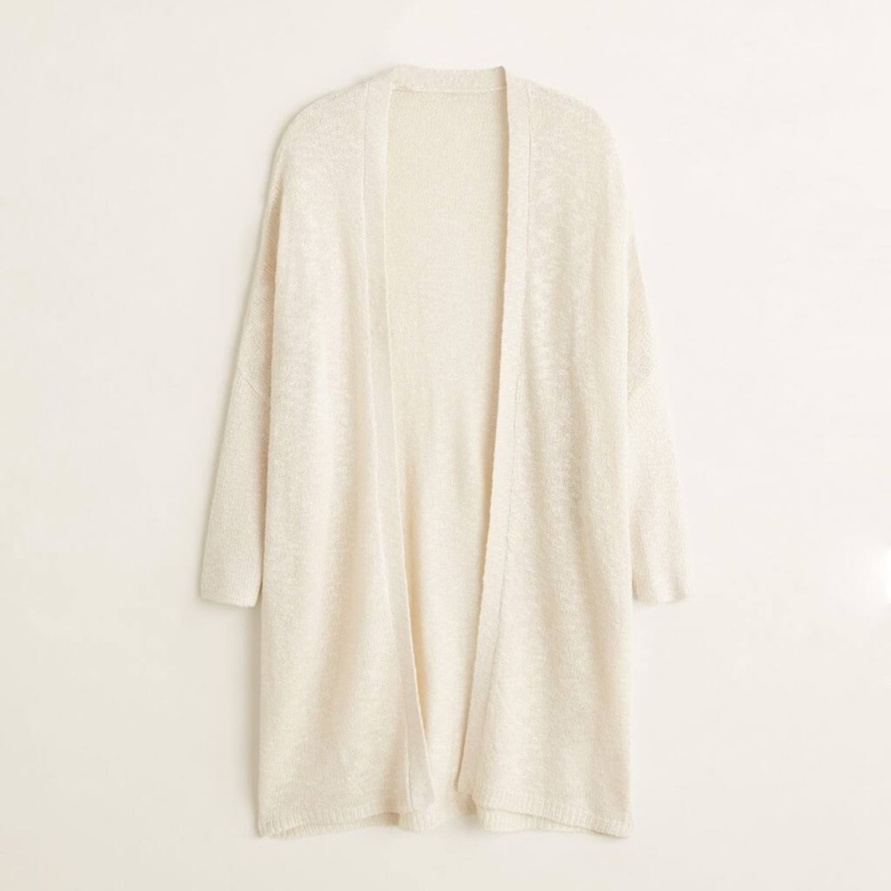 Mango knit cream cardigan